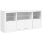 vidaXL Aparador con luces LED blanco 142,5x37x67 cm vidaXL Aparador con luces LED blanco 142,5x37x67 cm