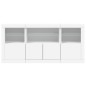 vidaXL Aparador con luces LED blanco 142,5x37x67 cm vidaXL Aparador con luces LED blanco 142,5x37x67 cm