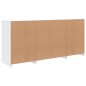 vidaXL Aparador con luces LED blanco 142,5x37x67 cm vidaXL Aparador con luces LED blanco 142,5x37x67 cm