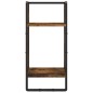 vidaXL Estantes pared barras 6 pzas madera de ingeniería roble ahumado
