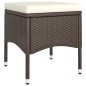 vidaXL Juego de comedor de jardín 9 piezas ratán sintético marrón vidaXL Juego de comedor de jardín 9 piezas ratán sintético marrón