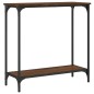 vidaXL Mesa consola madera de ingeniería roble marrón 75x30,5x75 cm vidaXL Mesa consola madera de ingeniería roble marrón 75x30,5x75 cm