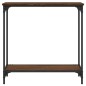 vidaXL Mesa consola madera de ingeniería roble marrón 75x30,5x75 cm vidaXL Mesa consola madera de ingeniería roble marrón 75x30,5x75 cm