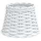 vidaXL Pantalla para lámpara mimbre blanco Ø20x15 cm vidaXL Pantalla para lámpara mimbre blanco Ø20x15 cm