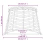 vidaXL Pantalla para lámpara mimbre blanco Ø20x15 cm vidaXL Pantalla para lámpara mimbre blanco Ø20x15 cm
