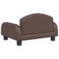 vidaXL Cama para perros de cuero sintético marrón 50x40x30 cm vidaXL Cama para perros de cuero sintético marrón 50x40x30 cm