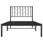 vidaXL Estructura de cama con cabecero metal negro 90x200 cm vidaXL Estructura de cama con cabecero metal negro 90x200 cm