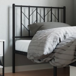 vidaXL Cabecero de metal negro 80 cm