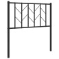 vidaXL Cabecero de metal negro 80 cm vidaXL Cabecero de metal negro 80 cm