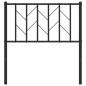 vidaXL Cabecero de metal negro 80 cm vidaXL Cabecero de metal negro 80 cm