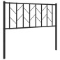 vidaXL Cabecero de metal negro 100 cm vidaXL Cabecero de metal negro 100 cm