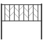 vidaXL Cabecero de metal negro 100 cm vidaXL Cabecero de metal negro 100 cm