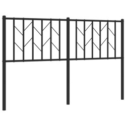 vidaXL Cabecero de metal negro 140 cm