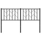 vidaXL Cabecero de metal negro 140 cm vidaXL Cabecero de metal negro 140 cm
