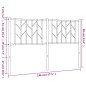 vidaXL Cabecero de metal negro 140 cm vidaXL Cabecero de metal negro 140 cm