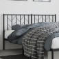 vidaXL Cabecero de metal negro 160 cm