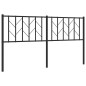 vidaXL Cabecero de metal negro 160 cm