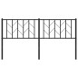 vidaXL Cabecero de metal negro 160 cm