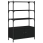 vidaXL Librería de 3 estantes madera ingeniería negro 70x30x109,5 cm vidaXL Librería de 3 estantes madera ingeniería negro 70x30x109,5 cm