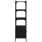 vidaXL Librería de 3 estantes madera ingeniería negro 70x30x109,5 cm vidaXL Librería de 3 estantes madera ingeniería negro 70x30x109,5 cm