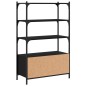 vidaXL Librería de 3 estantes madera ingeniería negro 70x30x109,5 cm vidaXL Librería de 3 estantes madera ingeniería negro 70x30x109,5 cm