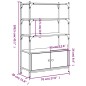 vidaXL Librería de 3 estantes madera ingeniería negro 70x30x109,5 cm vidaXL Librería de 3 estantes madera ingeniería negro 70x30x109,5 cm