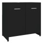 vidaXL Juego de muebles de baño 4 piezas negro vidaXL Juego de muebles de baño 4 piezas negro