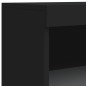vidaXL Aparadores con luces LED 3 piezas madera de ingeniería negro vidaXL Aparadores con luces LED 3 piezas madera de ingeniería negro