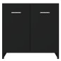 vidaXL Juego de muebles de baño 4 piezas negro vidaXL Juego de muebles de baño 4 piezas negro