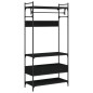 vidaXL Armario con cajones madera de ingeniería negro 89x39x184,5 cm vidaXL Armario con cajones madera de ingeniería negro 89x39x184,5 cm