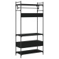 vidaXL Armario con cajones madera de ingeniería negro 89x39x184,5 cm vidaXL Armario con cajones madera de ingeniería negro 89x39x184,5 cm
