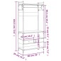 vidaXL Armario con cajones madera de ingeniería negro 89x39x184,5 cm vidaXL Armario con cajones madera de ingeniería negro 89x39x184,5 cm