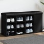 vidaXL Banco zapatero madera de ingeniería negro 102x32x50 cm vidaXL Banco zapatero madera de ingeniería negro 102x32x50 cm