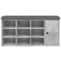vidaXL Banco zapatero madera de ingeniería gris hormigón 102x32x50 cm vidaXL Banco zapatero madera de ingeniería gris hormigón 102x32x50 cm