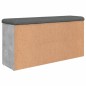 vidaXL Banco zapatero madera de ingeniería gris hormigón 102x32x50 cm vidaXL Banco zapatero madera de ingeniería gris hormigón 102x32x50 cm