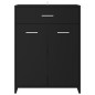 vidaXL Juego de muebles de baño 4 piezas negro vidaXL Juego de muebles de baño 4 piezas negro