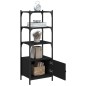 vidaXL Librería de 3 estantes madera ingeniería negro 41x30x109,5 cm vidaXL Librería de 3 estantes madera ingeniería negro 41x30x109,5 cm