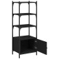 vidaXL Librería de 3 estantes madera ingeniería negro 41x30x109,5 cm vidaXL Librería de 3 estantes madera ingeniería negro 41x30x109,5 cm