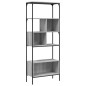 vidaXL Librería 5 estantes madera ingeniería gris Sonoma 76x33x188,5cm vidaXL Librería 5 estantes madera ingeniería gris Sonoma 76x33x188,5cm