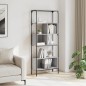 vidaXL Librería 5 estantes madera ingeniería gris Sonoma 76x33x188,5cm vidaXL Librería 5 estantes madera ingeniería gris Sonoma 76x33x188,5cm