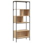vidaXL Librería 5 estantes madera de ingeniería roble 76x33x188,5 cm vidaXL Librería 5 estantes madera de ingeniería roble 76x33x188,5 cm