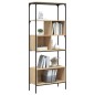 vidaXL Librería 5 estantes madera de ingeniería roble 76x33x188,5 cm vidaXL Librería 5 estantes madera de ingeniería roble 76x33x188,5 cm