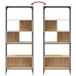 vidaXL Librería 5 estantes madera de ingeniería roble 76x33x188,5 cm vidaXL Librería 5 estantes madera de ingeniería roble 76x33x188,5 cm