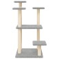 vidaXL Postes rascadores para gatos con plataformas gris claro 98,5 cm vidaXL Postes rascadores para gatos con plataformas gris claro 98,5 cm