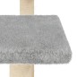 vidaXL Postes rascadores para gatos con plataformas gris claro 98,5 cm vidaXL Postes rascadores para gatos con plataformas gris claro 98,5 cm