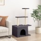 vidaXL Rascador para gatos con postes de sisal gris oscuro 110 cm vidaXL Rascador para gatos con postes de sisal gris oscuro 110 cm