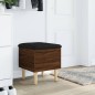 vidaXL Banco con almacenaje madera ingeniería roble marrón 42x42x46 cm vidaXL Banco con almacenaje madera ingeniería roble marrón 42x42x46 cm