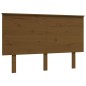 vidaXL Estructura de cama matrimonio con cabecero madera marrón miel vidaXL Estructura de cama matrimonio con cabecero madera marrón miel