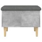 vidaXL Banco con almacenaje madera ingeniería gris hormigón 62x42x46cm vidaXL Banco con almacenaje madera ingeniería gris hormigón 62x42x46cm