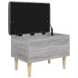 vidaXL Banco con almacenaje madera ingeniería gris Sonoma 62x42x46 cm vidaXL Banco con almacenaje madera ingeniería gris Sonoma 62x42x46 cm